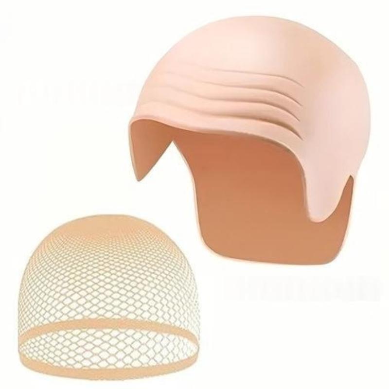 Cosplay Latex Bald Cap Realistic Soft Breathable Fake Bald Head Hat for Halloween Costume Theatrical Performance Makeup