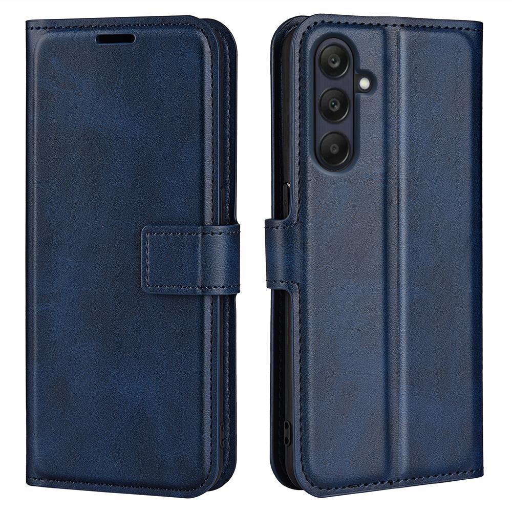 

For Samsung Galaxy A26 5G Stand Case Anti-Scratch Calf Texture Leather Phone Cover E