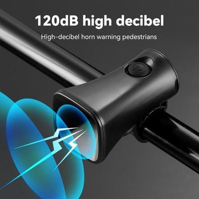 120 dB elektronische Hupe für Fahrrad-Roller mit CR2032-batteriebetriebenem Mountainbike-Roller-Lenker-Lautsprecher, Autoklingel, 75 x 42 x 45 mm