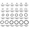800PCS Rubber O-Ring Seal Gasket Set OD 6mm to 28mm Thickness 1.5mm 2.4mm 3.1mm