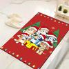 1Pc Christmas Corgis Celebration Rug Office Carpet Indoor Outdoor Doormat Nonslip Soft Living Room Christmas Halloween Gift D92212