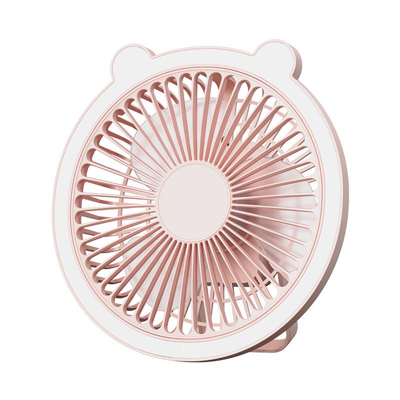 Rechargeable Wall-Mounted Office Fan: Portable Desk and Clip Design