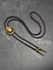 1pc Retro Vintage Copper/Silver Unisex Bolo Tie Necklace, Fashion Personalized Accessory Suitable For Daily Wear, Gift