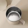 Double Wall Insulated Coffee Cup Portable 304 Stainless Steel Drinking Cup Leak Proof Milk Coffee Mug With Handle&Llid