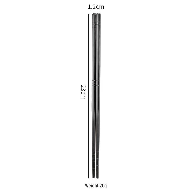 Abay 304 Stainless Steel Six-Ring Chopsticks