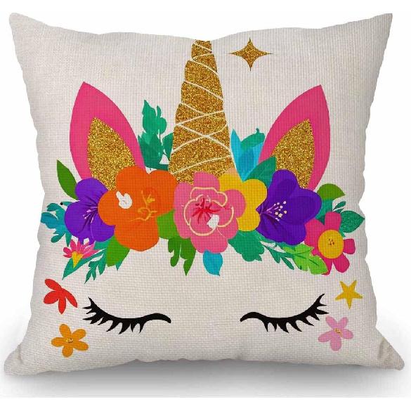 SSOIU Farmhouse Pillow Covers with Be You Tiful Quote 18 x 18 Inch for Farmhouse Decor Housewarming Presents for New Home