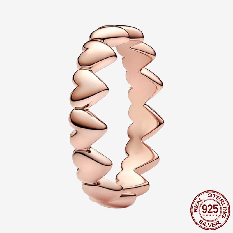 Princess Tiara 925 Silver Sparkling Butterfly Heart Rings For Women DIY Jewelry,Gift, Wedding