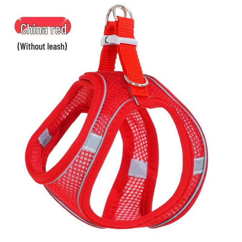 

Reflective Breathable Pet Harness & Leash Set S (Neck 36-44cm)