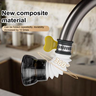 Faucet Filter 360 Degrees Rotatable Water Purifier with Reinforced Ring Durable Splash-Proof Kitchen Tap Filter for Home Restaurant