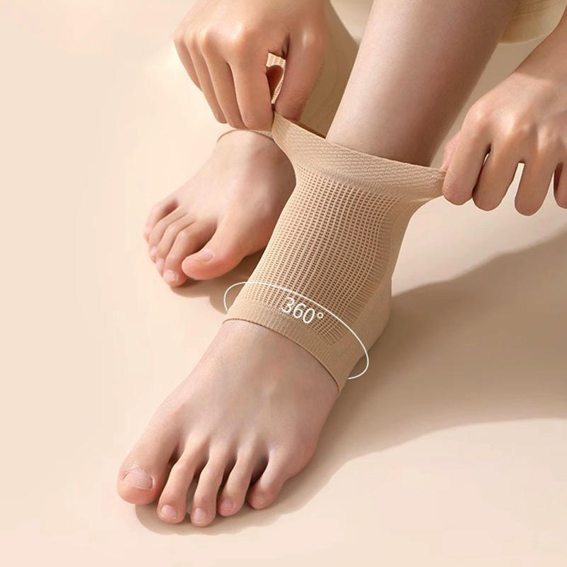 Fersenschutzhülle Plantarfasziitis Fersensocken Silikon Anti-Riss Feuchtigkeitsspendende Schuhpolster Unisex Schmerzlinderung Fußpflege Socke