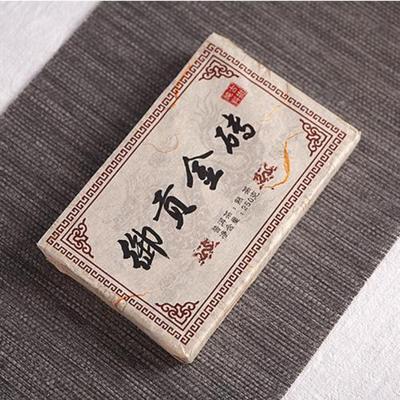 250g Yunnan Pu'er Brick Tea Yugong Golden Buds Reifer Pu-Erh Tee Puerh Gekochter Tee