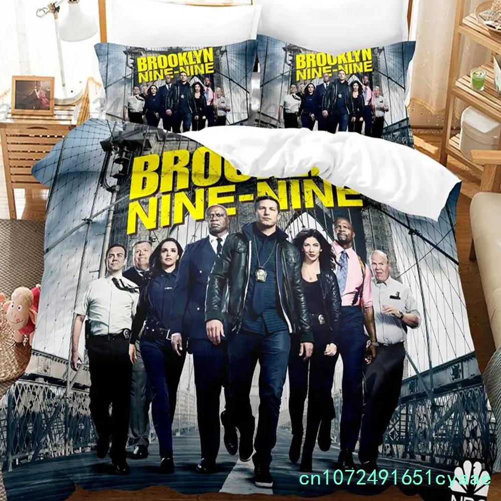 Brooklyn-Nine-Nine Bettwäsche-Set Einzelbett Twin Full Queen King Size Bettwäsche-Set Aldult Jungen Schlafzimmer Bettbezug-Sets 3D-Druck Neu