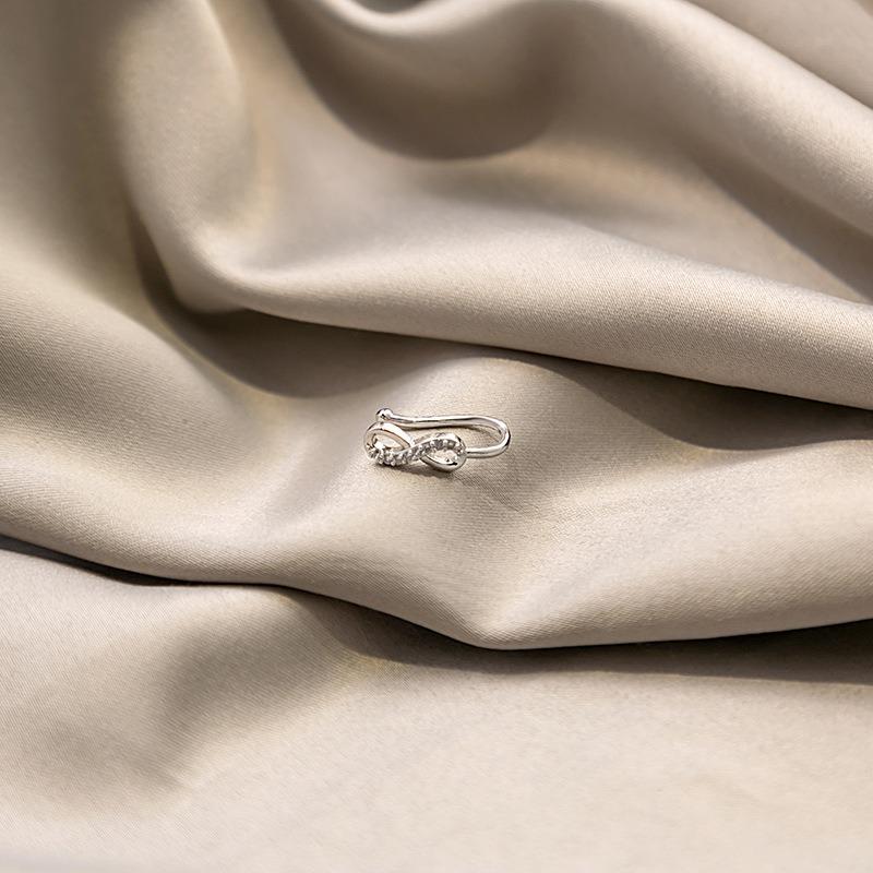 Perforated U-shaped Nose Clip Retro and Cold Style Bow Accessory Moon Octagonal Star Diamond-encrusted Nose Decoration