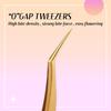 Professional Lash Tweezers False Eyelash Extension Grip High Precision Stainless Steel Tweezer Tools for Hair Eyebrows