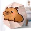Capybara Themed Travel Umbrella-8 Ribs Automatic Opening and Closing, Portable Folding Design, Compact and Stylish Umbrella Suitable for Out