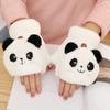 Flip Gloves Autumn Winter Gloves Apparel Accessories Cartoon Panda  Gloves Women  Flip Gloves