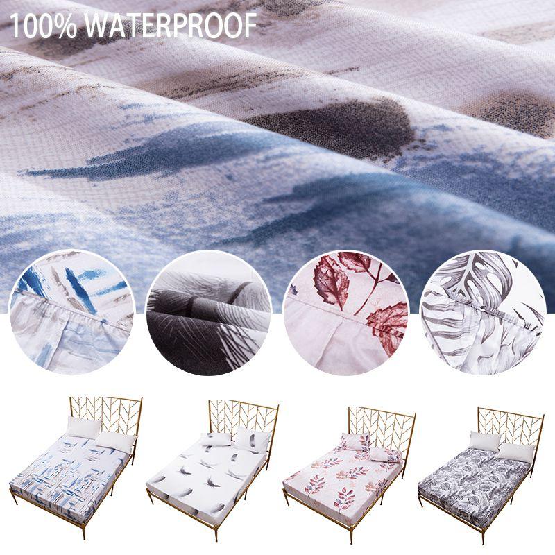 Wasserdichter Matratzenschoner mit weichem Polyester und tiefem Sitz für Komfort**