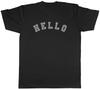 Arched Hello Unisexs TShirt Greet a Person Say Hi Tee Gift