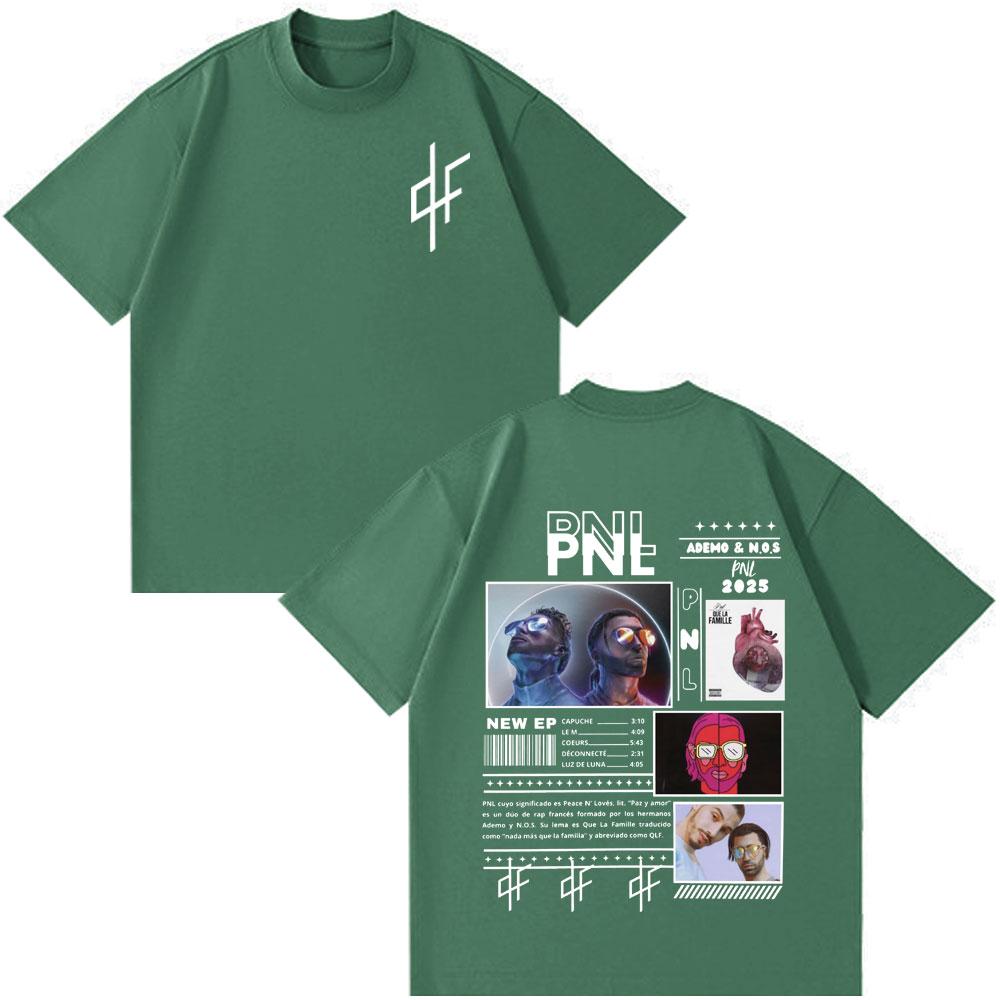 T-shirt Le Monde Chico Album PNL Rapper Francese Stampa Grafica T-shirt Uomo Donna Hip Hop Moda Manica Corta Gotico Punk T-shirt