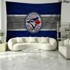 Toronto Blue Jays Veggteppe Estetisk Vegghengende Trykt Stoffteppe Dekorative Tepper for Soverom Stue Hjemmeinnredning