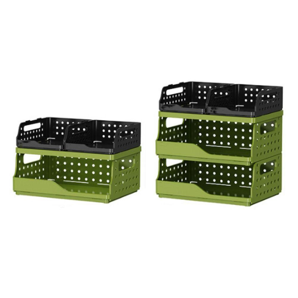 Perforated Board Foldable Storage Baskets Dopamine Folding Storage Crate Desktop Bookshelf  Home