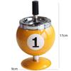 Hot Selling Creative Metal Ashtray Lidded Anti Smoke Ash Flying For Office Billiard Bar KTV Home Decor