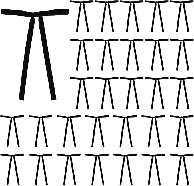 30 STÜCKE Samt Weihnachtsschleifen Geschenk Schleifen Samtband Vintage Kranzschleife Rustikale Bandgirlande Geschenkdekoration