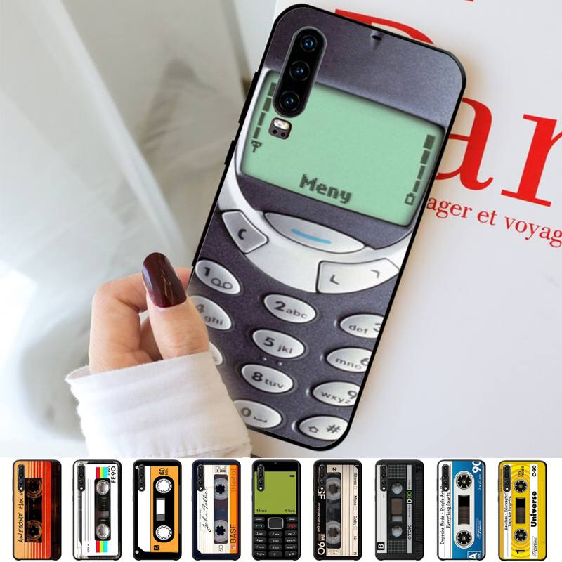 Vintage Cassette Tape Retro Style Phone Case for Huawei P30 40 20 10 8 9 Lite Pro Plus Psmart2019