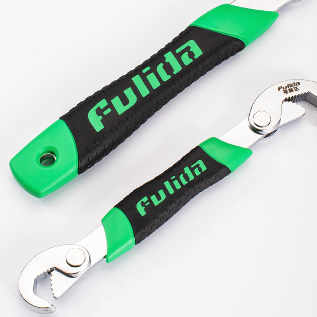 2Pieces Multi-function Bent Wrench Tool Set Outdoor Wrench Universal Wrench Multi-purpose Durable Movable Wrench