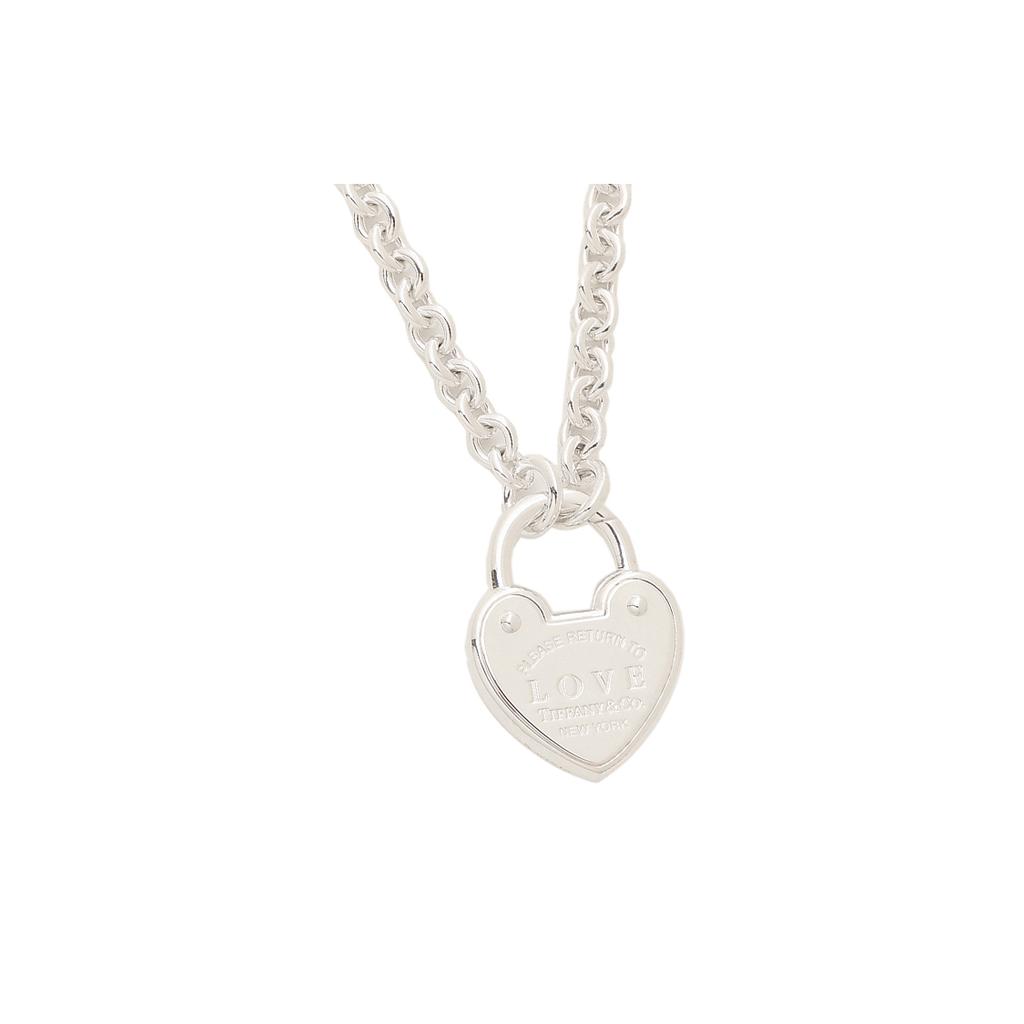 TIFFANY & CO . Lock 925 Sterling Silver Necklaces Women's Silver 36340428