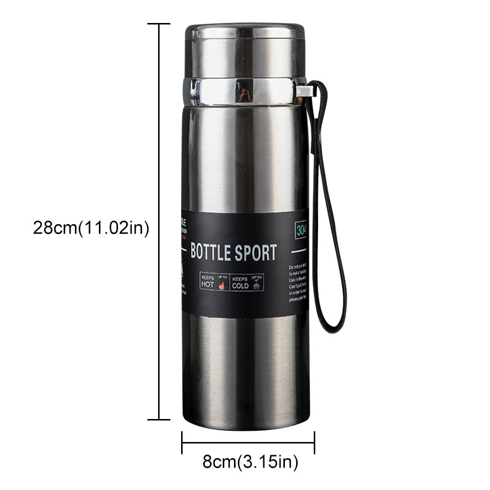 1000ML Stainless Steel Thermos Bottle Thermal Water Bottle Cold and Hot Water Bottle Thermos for Coffee Tea Vacuum Flask Car Cup