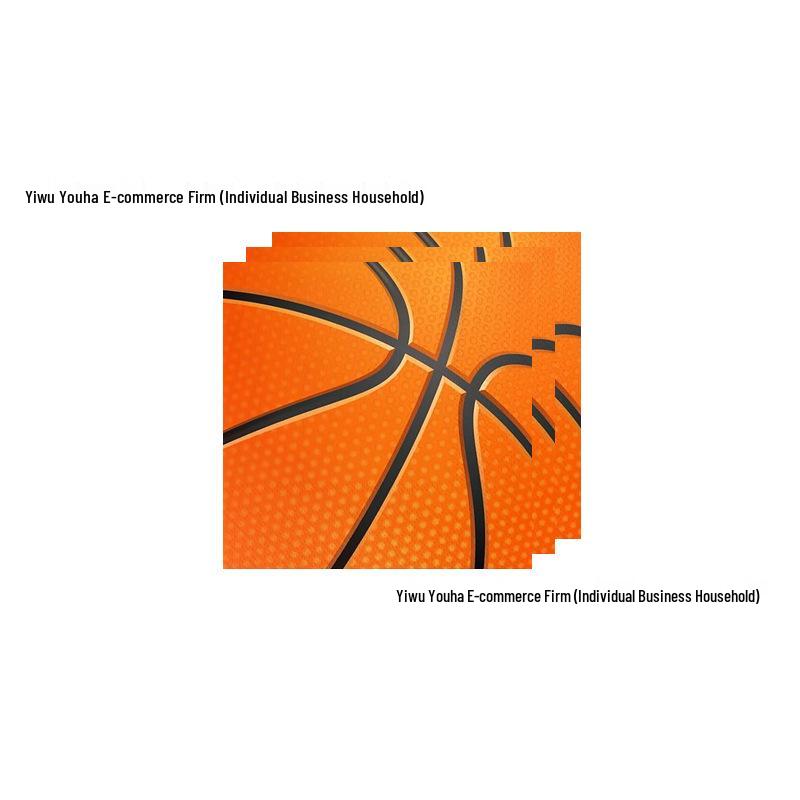 NBA Season Party Tableware: Basketball-Themed Plates, Napkins, and Tablecloth for Fan Birthdays and Celebrations.