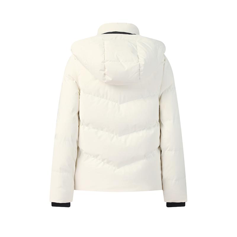 Fila Heritage Fashion Simple Casual Sports Versatile Comfortable Warm Hooded Down Jacket Women Outerwear White F11W548902FIV