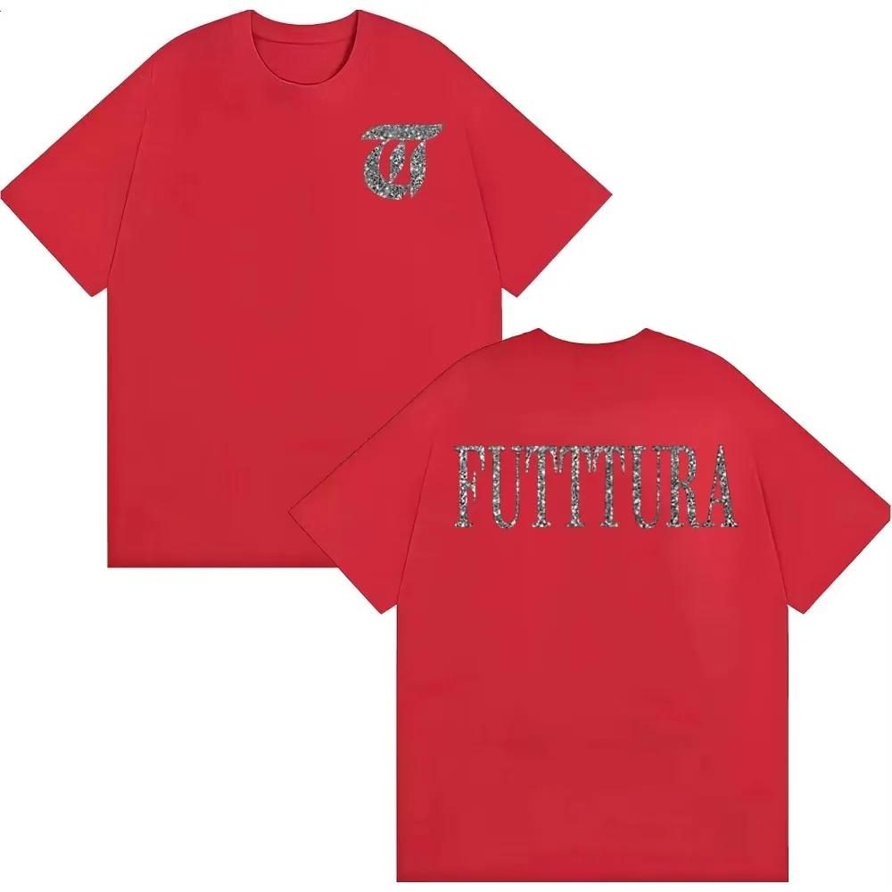 Singer Tini Stoessel Futtura Album Logo Tshirt Unisexs Women Clothing Harajuku Aesthetic Tshirts Casual High Quality Cozy T Shirt