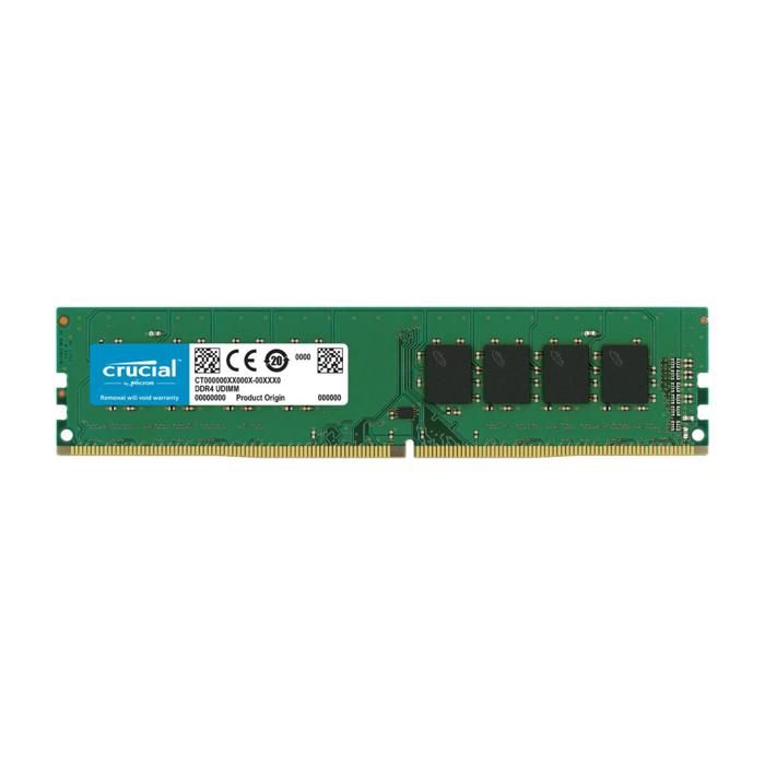 DDR4-3200 MT/s minne (PC4-25600) CL22 DRX8 UBUFFERT DIMM 288P 32GB - Svart