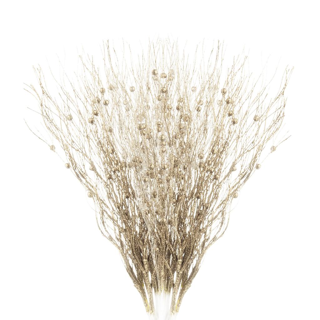 16 Pcs Pearl Stick Stems Bouquets Festival Tree Bead String for Wedding Party Decoration