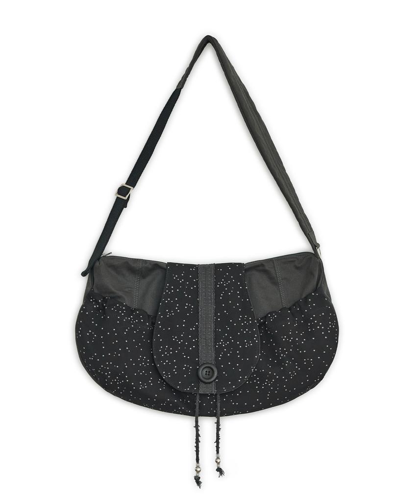 Hug Your Skin Star Cotton Crossbody Bag (Black)