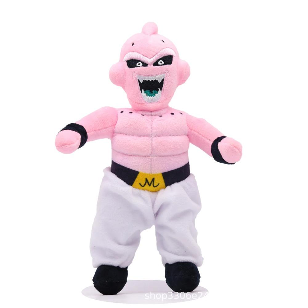 

26cm Dragon Ball Plush Doll Goku Krillin Majin Buu Stuffed Toy Cartoon-shaped Throw Pillow Badroom Desk Decoration Girl Boy Gift