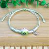 Charm Versatile Lovely Cat Ceramic Woven Bracelet Couple Cute Japan Lucky Kawaii Pendant Rope Chain Jewelry Gift Wholesale