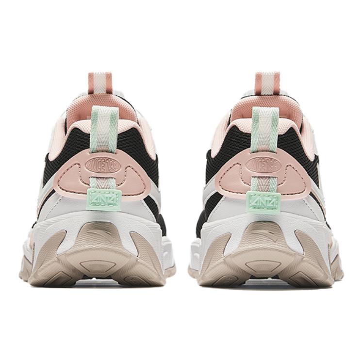 Anta Kids Fabric Comfortable Versatile Non-Slip Wear-Resistant Low-Top Running Shoes Kids sneaker Black White Pink 322438808-3