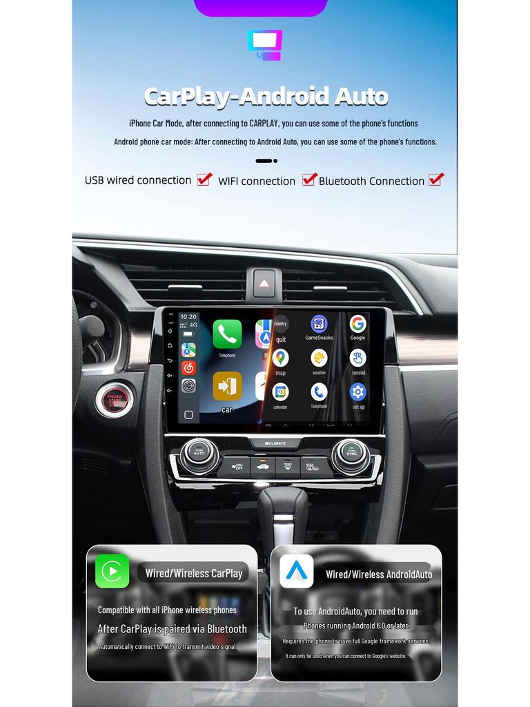 Honda Civic Android Navigation & Rearview Camera Integration