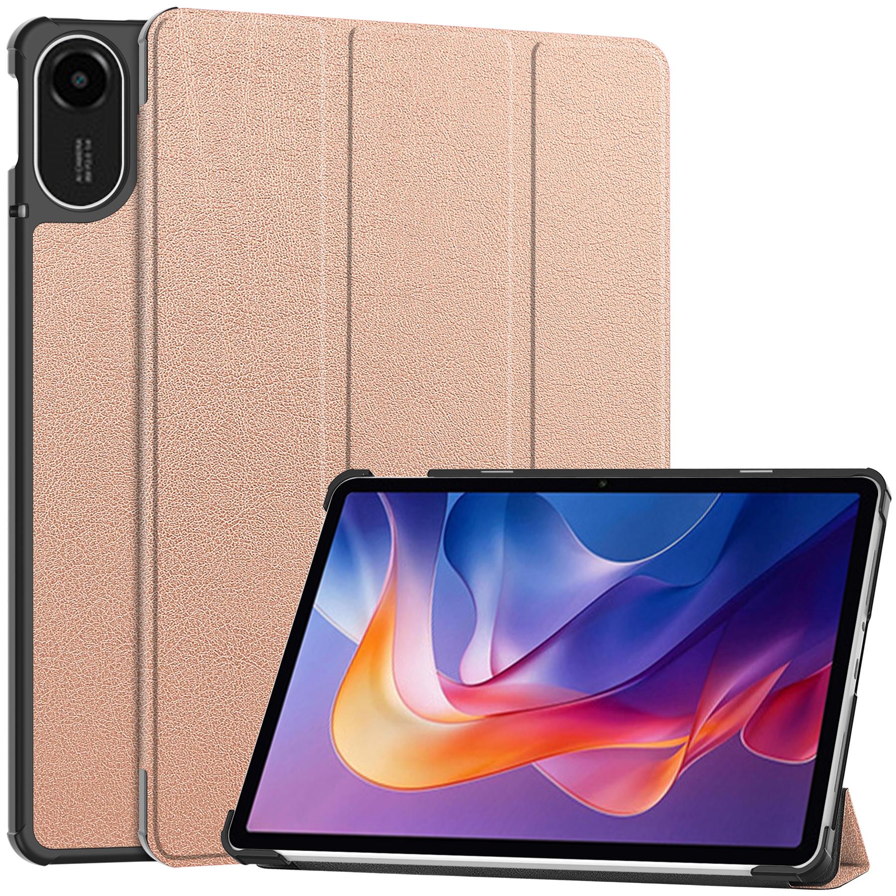 

Painted Case For Xiaomi Redmi Pad 2 Pro K Pad 2025 SE 11 8.7 Pad 7 Ultra 7S Pro Tri-Fold Stand Smart Cover Luxury PU Leather Redmi Pad SE 8.7inch рожевий колір золота