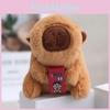 Charming Capybara Plush Pendant Keychain Soft Water Capybara Cuddle Toy For Kids