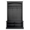 Hallway Wardrobe Coat Rack, Bench, Shoe Cabinet, Open Storage Space, 3 Hooks, Freestanding, Space-saving