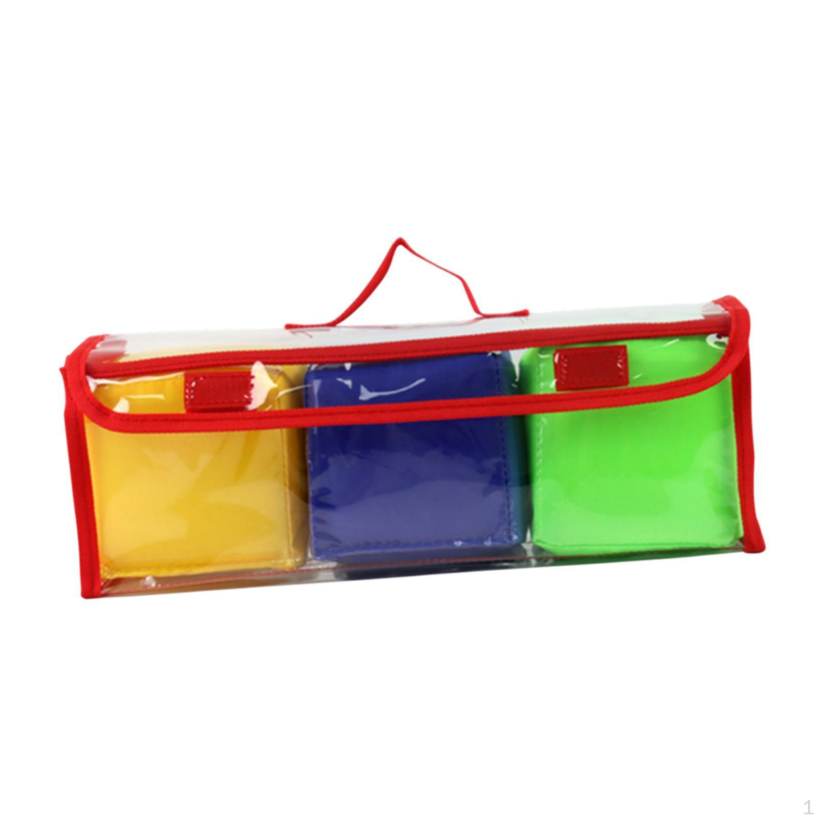 

3x Playing Game Cubes Teaching Cubes, Number Collection Letters Learning Dice Pocket for