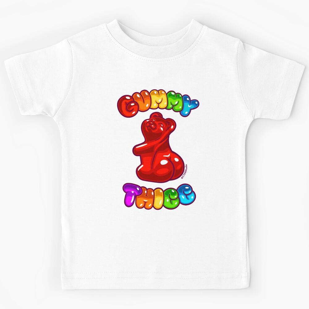 Gummy Thicc ~ Gummy Bear with Big Butt Kids T-Shirt 140