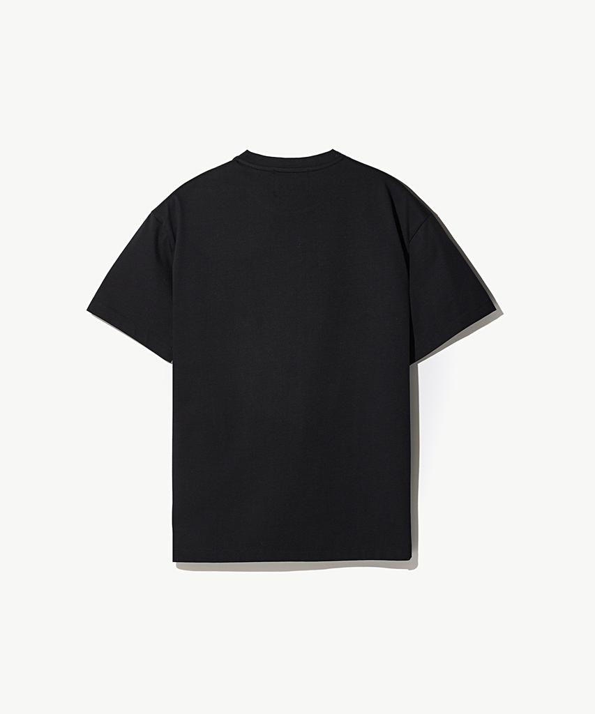 STCO Codigallery [100% Silket-Cotton] Essential T-Shirt Black (Semi-Oversized Fit)_Ctsvb04Nsb