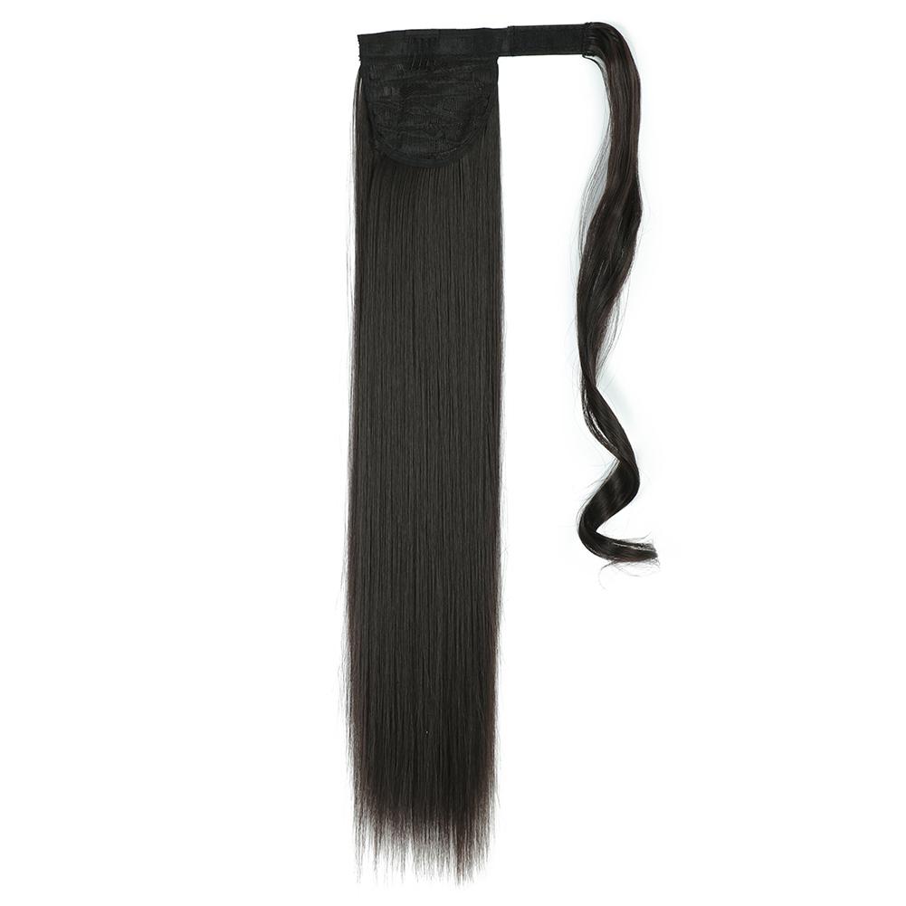 MISS WIG Women's Silky Straight Synthetic Clip In Drawstring Ponytail Hairpieces for Women Hair Extension