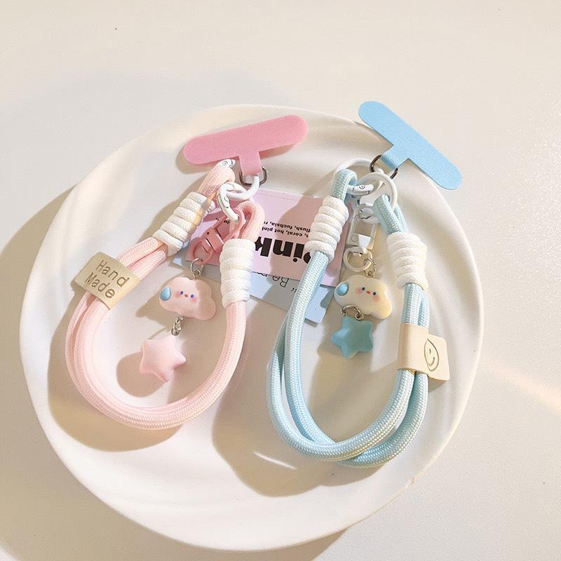 Mobile Phone Lanyard, Bold Wristband, Camera Keychain, Fengyun Duoxing Pendant, Girl Anti-Loss And Anti-Drop.