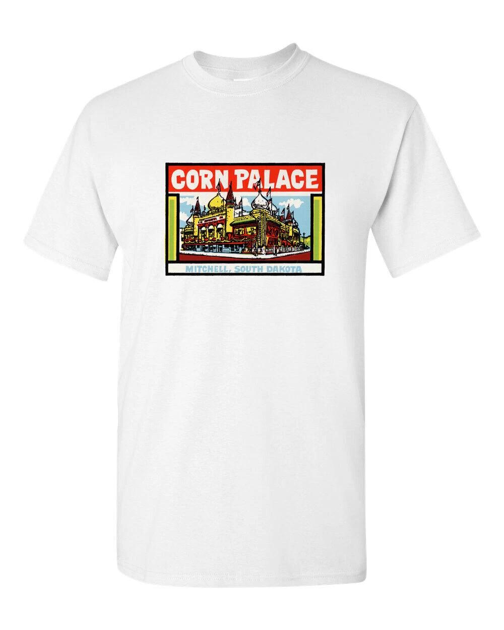 

T Shirt Vtg Travel Art 100% Cotton Corn Palace South Dakota Souvenir Retro S